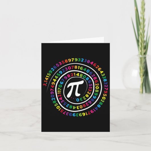 Pi Symbol Math Lehrer Pi Day Karte (Vorderseite)