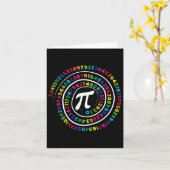 Pi Symbol Math Lehrer Pi Day Karte (Gelbe Blume)