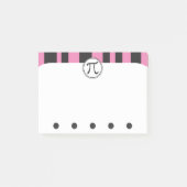 Pi Symbol Math Themed PINK Post-it Klebezettel (Vorderseite)