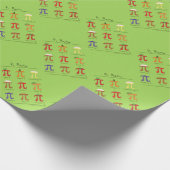Pi Symbol Menu Niedlich Mathematiklehrer Geschenkpapier (Ecke)