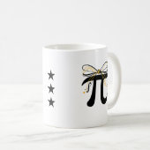 Pi Symbol Mug - Minimalist Math Pi Day Coffee Cup  Kaffeetasse (VorderseiteRechts)
