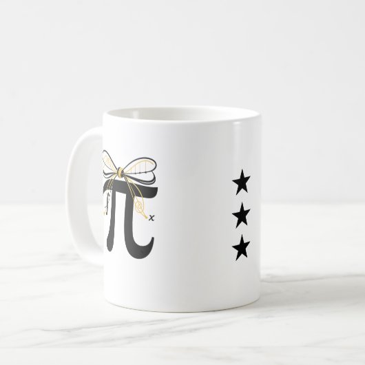 Pi Symbol Mug - Minimalist Math Pi Day Coffee Cup  Kaffeetasse (Vorderseite Links)