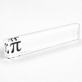 Pi Symbol Namensplakette