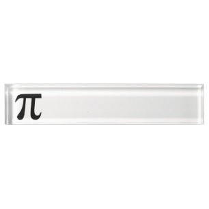 Pi-Symbol Namensplakette