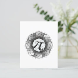 Pi Symbol Optische Illusion Papier Blatt für Sie