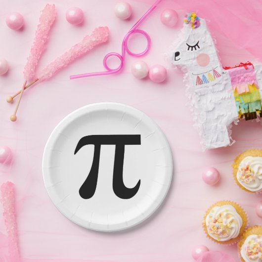 Pi Symbol Pappteller (Party)