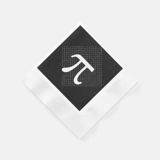 Pi Symbol Pi Tageszeitung Napkins Serviette (Ecke)