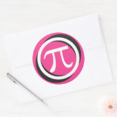 Pi Symbol - PINK Pi Day Stickers (Umschlag)