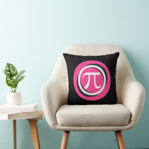 Pi-Symbol PINK und Coole Kreise Kissen