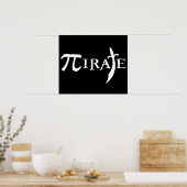 Pi Symbol Pirate Poster (Küche)