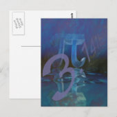 Pi-Symbol Postkarte (Vorne/Hinten)