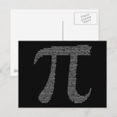 Pi Symbol Postkarte (Vorne/Hinten)