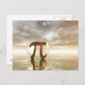 Pi Symbol Postkarte (Vorne/Hinten)