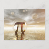 Pi Symbol Postkarte (Vorderseite)