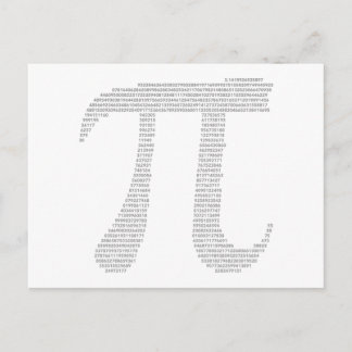 Pi Symbol Postkarte