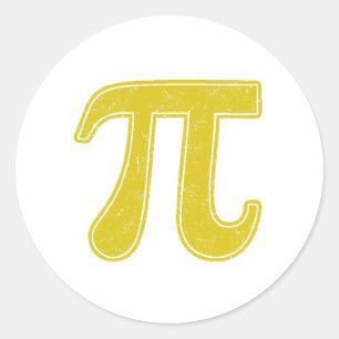 Pi-Symbol Runder Aufkleber
