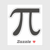 Pi-Symbol-Sticker Aufkleber (Blatt)