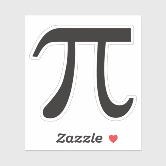 Pi-Symbol-Sticker Aufkleber (Blatt)