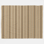 Pi Symbol Stripmuster Fleecedecke (Vorderseite (Horizontal))