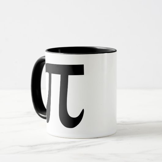 Pi Symbol Tasse (Vorderseite Links)