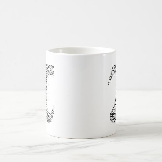 Pi-Symbol-Tasse Kaffeetasse (Mittel)