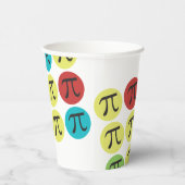 Pi Symbols farbige Mod-Papierstaufeln Pappbecher (Rechts)
