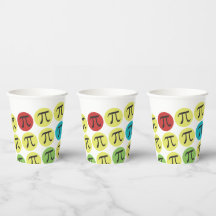 Pi Symbols farbige Mod-Papierstaufeln