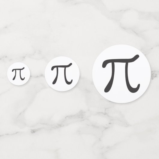 Pi Symbols - Pi Day Confetti Konfetti (Rückseiten)