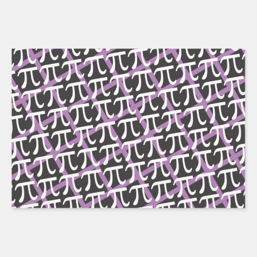 Pi Symbols Pi Day Math Themed Wrapping Paper Geschenkpapier Set (Vorderseite 3)