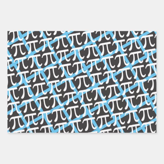 Pi Symbols Pi Day Math Themed Wrapping Paper Geschenkpapier Set (Vorderseite 2)