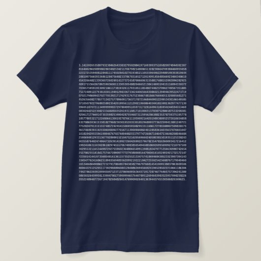 Pi T - Shirt (Design vorne)