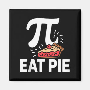 Pi-Tag 14. März Mathe-Nerd-Pie-Essen Lustiges Gesc Magnet