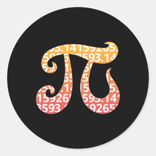 Pi Tag 1 Runder Aufkleber (Vorderseite)