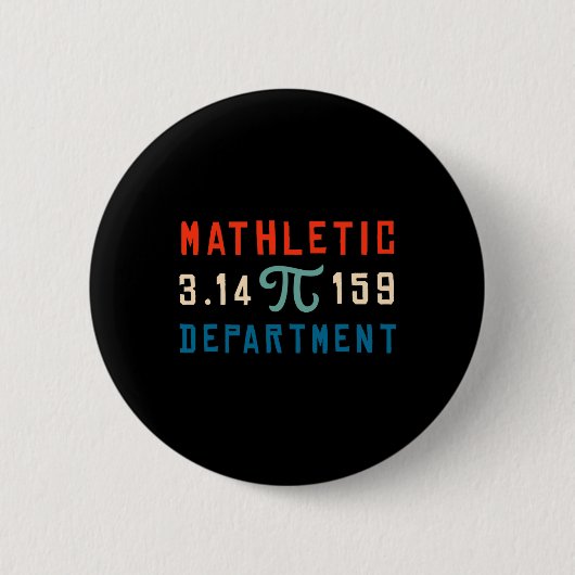 Pi Tag 2025 Mathematik Mathletic Depar Button (Vorderseite)