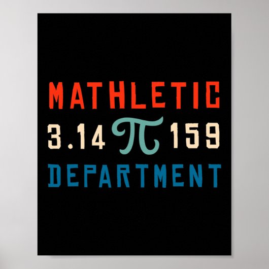 Pi Tag 2025 Mathematik Mathletic Depar Poster (Vorne)