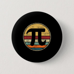 Pi Tag 2025 Mathematik Retro Vintag D Button