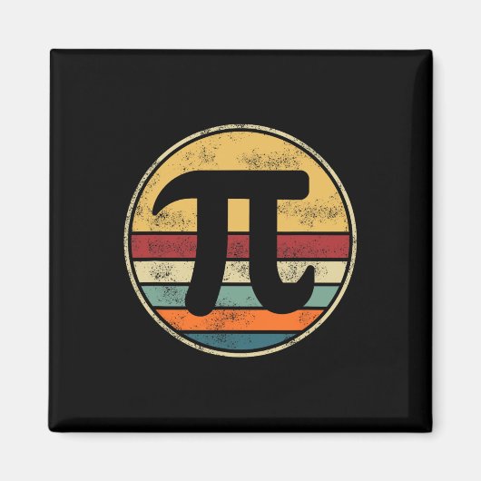 Pi Tag 2025 Mathematik Retro Vintag D Magnet (Vorne)