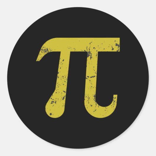 Pi Tag 2025 Pi-Symbol Runder Aufkleber (Vorderseite)