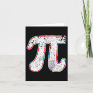 Pi-Tag 2025 Retro Vintage Mathelehrer Frauen Männe Karte