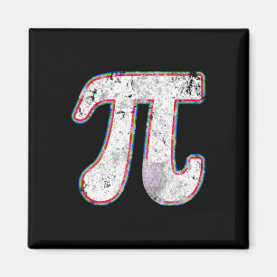 Pi-Tag 2025 Retro Vintage Mathelehrer Frauen Männe Magnet