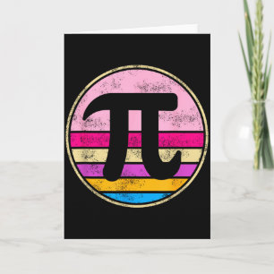 Pi-Tag 2026 Mathe-Liebhaber Mathematik Retro Vinta Karte