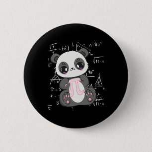 Pi Tag 3.14159 Algebra Mathematiatic Anime Panda B Button
