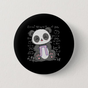 Pi Tag 3.14159 Algebra Mathematiatic Anime Panda B Button