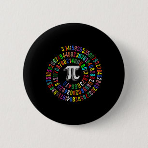 Pi Tag 3.14159 Pi Symbolwissenschaft und Mathemati Button