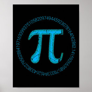 Pi-Tag 3.14 14. März Mathelehrer Vintage Pi Poster