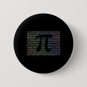 Pi Tag 3.14 Cool Funny Nerd Math Geek 2017 Regenbo Button