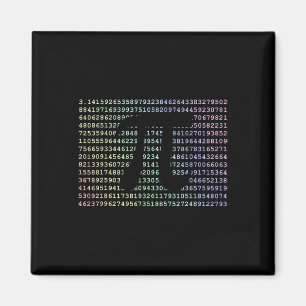 Pi Tag 3.14 Cool Funny Nerd Math Geek 2017 Regenbo Magnet