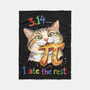 Pi-Tag 3.14 Lustiges Pie-Menü-Poster _ Mathe-Liebh Fleecedecke