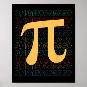 Pi Tag 3.14 Mathe Science Teachers Students Mens W Poster
