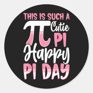 Pi Tag 3.14 Pi Symbol - Dies ist eine solche Süsse Runder Aufkleber